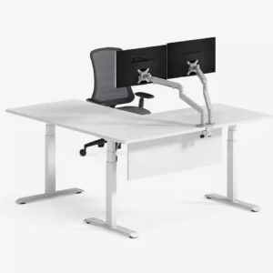 L Shape Desk Motorized